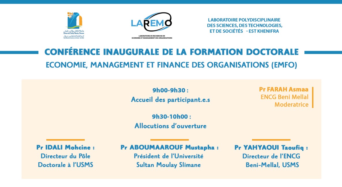 Read more about the article Conférence inaugurale de la formation doctorale EMFP